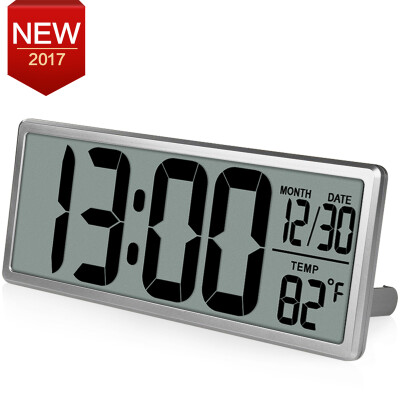 Jumbo Digital Alarm Clock Large LCD Display Wall Clock Huge Screen Display Snooze Student Room Full Vision Display Table Clock
Jumbo Digital Alarm Clock Large LCD Display Wall Clock Huge Screen Display Snooze Student Room Full Vision Display Table Clock