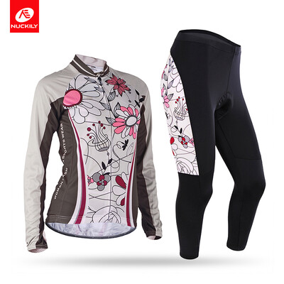 NUCKILY Women's Flower Sublimation Bicycle Long Suit Full Length Zip Cycling Jersey and Padded Tight For Spring/Autumn CJ127CK127
NUCKILY Women's Flower Sublimation Bicycle Long Suit Full Length Zip Cycling Jersey and Padded Tight For Spring/Autumn CJ127CK127