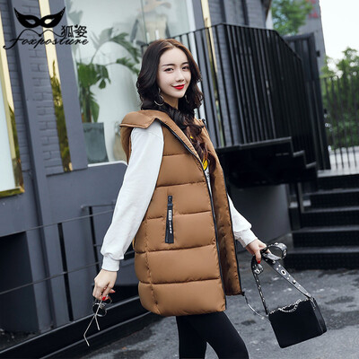 Feather cotton vest female 2017 autumn and winter new cotton clothing Korean version of the Slim waistcoat long warm sweater jacke
Feather cotton vest female 2017 autumn and winter new cotton clothing Korean version of the Slim waistcoat long warm sweater jacke