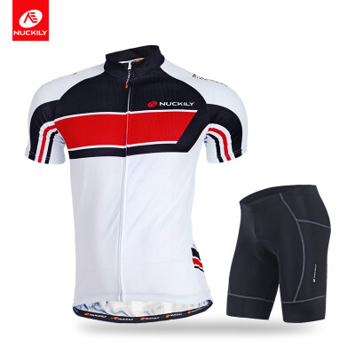 NUCKILY summer short sleeve cycling jersey with short two color choose set for men
NUCKILY summer short sleeve cycling jersey with short two color choose set for men