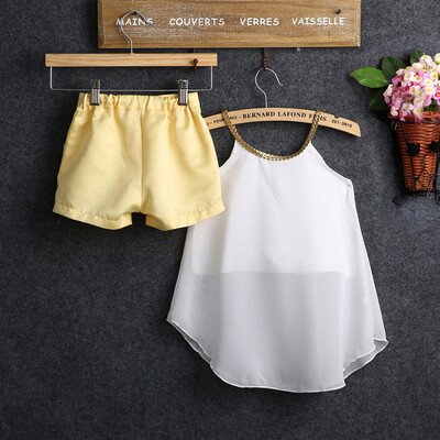 Hot 2PCS Kids Girls Chiffon Woven Straps Tops Shirt Hot Shorts Outfits 2-11Y PF
Hot 2PCS Kids Girls Chiffon Woven Straps Tops Shirt Hot Shorts Outfits 2-11Y PF