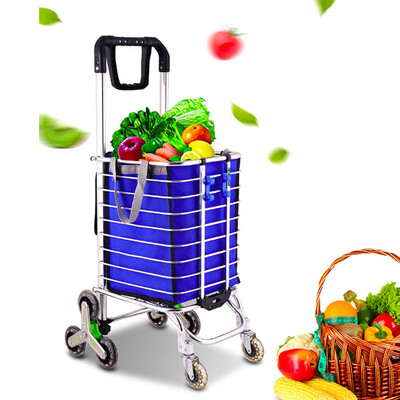 Double handle Stair Climbing Farmers Market Cart Folding Shopping Handcart Rolling W Bag
Double handle Stair Climbing Farmers Market Cart Folding Shopping Handcart Rolling W Bag