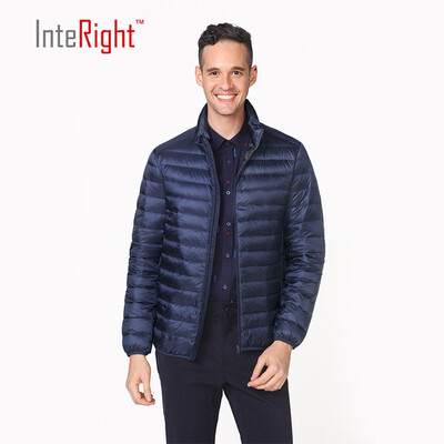 INTERIGHT 90 white duck down men collar ultra-light portable down jacket code
