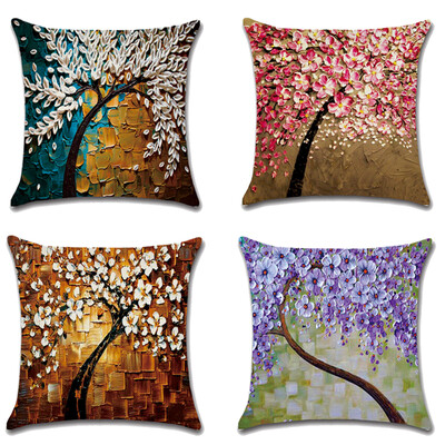 Oil Painting Trees&Flower Pillow Covers 18 x 18 Inch Cotton Linen Sofa Home Decor Throw Pillow Case Cushion Covers
Oil Painting Trees&Flower Pillow Covers 18 x 18 Inch Cotton Linen Sofa Home Decor Throw Pillow Case Cushion Covers