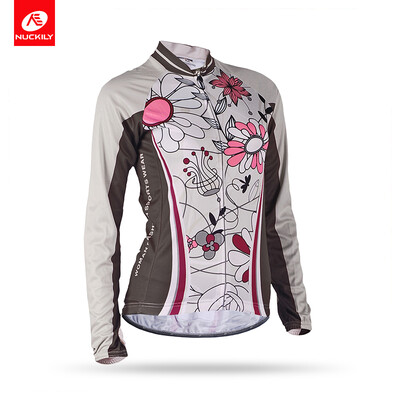 NUCKILY Womens Flower Printed Compression with Zipper Cycling Jersey For SpringAutumn
NUCKILY Womens Flower Printed Compression with Zipper Cycling Jersey For SpringAutumn