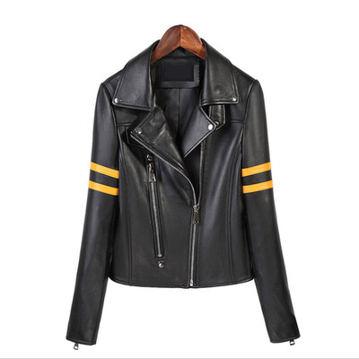Leather leather short section of the spring and summer new sheep skin skirt leather jacket jacket jacket
Leather leather short section of the spring and summer new sheep skin skirt leather jacket jacket jacket