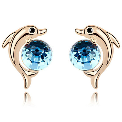 Dolphin Stud Earrings For Women Fashion Jewelry Accessories Birthday Gift for Girlfriend High Quality Earrings 10805
Dolphin Stud Earrings For Women Fashion Jewelry Accessories Birthday Gift for Girlfriend High Quality Earrings 10805