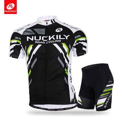 Nuckily summer short sleeve jersey with short black block design cycling set for men MA004MB004
Nuckily summer short sleeve jersey with short black block design cycling set for men MA004MB004