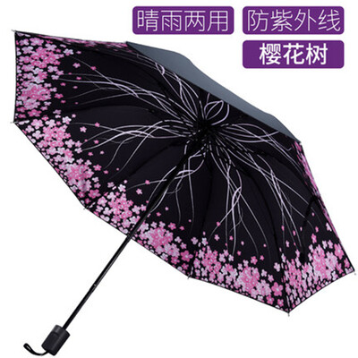 Cntomlv Sun umbrella double sun umbrella sun shade UV light small black glue three fold Korean
Cntomlv Sun umbrella double sun umbrella sun shade UV light small black glue three fold Korean