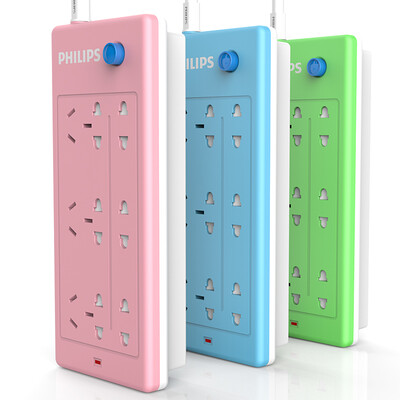 Philips (PHILIPS) electric board children's safety socket protection door six holes blue socket full length of 1.8 meters wiring board / drag line board / new national standard row plug
Philips (PHILIPS) electric board children's safety socket protection door six holes blue socket full length of 1.8 meters wiring board / drag line board / new national standard row plug