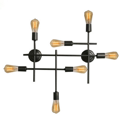 BOKT 7-lights Linear Chandelier Industrial Metal Edison Wall Lamp Within Bars & Restaurants 5 Straight Line Joining Together Well
BOKT 7-lights Linear Chandelier Industrial Metal Edison Wall Lamp Within Bars & Restaurants 5 Straight Line Joining Together Well