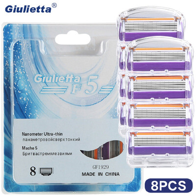 Giulietta Men Razor Blade Holder 8pcs High Quality Face Care Shaving Razor Blade F5 Blades Stainless Steel GF1929
Giulietta Men Razor Blade Holder 8pcs High Quality Face Care Shaving Razor Blade F5 Blades Stainless Steel GF1929