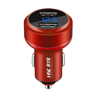 HSC-109D car charger car charger cigarette lighter 31A dual USB one drag two aluminum alloy voltage detection LED digital display
HSC-109D car charger car charger cigarette lighter 31A dual USB one drag two aluminum alloy voltage detection LED digital display