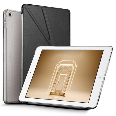 ESCASE Apple 2017 new iPad7 case / shell 9.7-inch tablet ipad leather case multi-function deformation / button / sleep drop silicone shell elegant black
ESCASE Apple 2017 new iPad7 case / shell 9.7-inch tablet ipad leather case multi-function deformation / button / sleep drop silicone shell elegant black