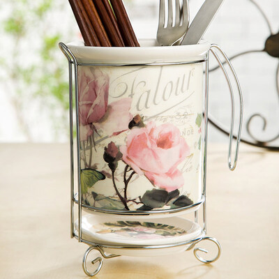 A Ting American creative ceramic chopsticks tube drain dry separation tube storage box chopsticks chopsticks rack
A Ting American creative ceramic chopsticks tube drain dry separation tube storage box chopsticks chopsticks rack