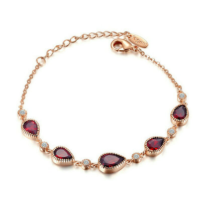 Yoursfs® 18K Rose Gold Plated Simulated Ruby Pendant Bracelet Use Red Austrian Crystal Fashion Bangle
Yoursfs® 18K Rose Gold Plated Simulated Ruby Pendant Bracelet Use Red Austrian Crystal Fashion Bangle