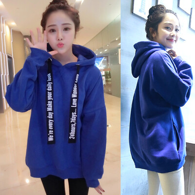2017 Women's large size loose sweater women hedge hooded students thick long coat
2017 Women's large size loose sweater women hedge hooded students thick long coat