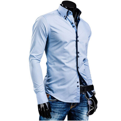 Men Shirt Luxury Brand 2017 Male Long Sleeve Shirts Casual Solid Multi-Button Hit Color Slim Fit Dress Shirts Mens Hawaiian
Men Shirt Luxury Brand 2017 Male Long Sleeve Shirts Casual Solid Multi-Button Hit Color Slim Fit Dress Shirts Mens Hawaiian