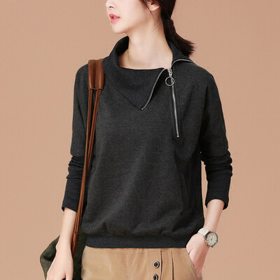 City plus CITYPLUS 2017 autumn and winter new women's clothing wild sweater loose loose hedge long-sleeved T-shirt CWWY179352 gray
City plus CITYPLUS 2017 autumn and winter new women's clothing wild sweater loose loose hedge long-sleeved T-shirt CWWY179352 gray