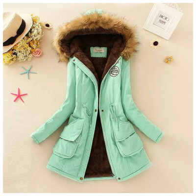 Winter new women's military chapter jeanette hats and hats hair collar waist plus velvet thickening in the long-term cotton coat
Winter new women's military chapter jeanette hats and hats hair collar waist plus velvet thickening in the long-term cotton coat