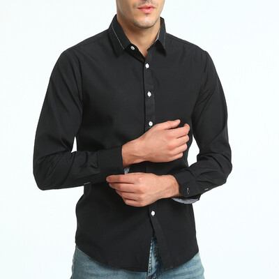 Brand 2017 Fashion Male Shirt Long-Sleeves Tops Solid Color High Quality Shirt Mens Dress Shirts Slim Men Shirt
Brand 2017 Fashion Male Shirt Long-Sleeves Tops Solid Color High Quality Shirt Mens Dress Shirts Slim Men Shirt