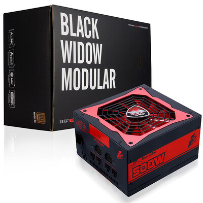1st player 500W black widow 500 module power supply 80PLUS bronze half module 14CM hydraulic fan
1st player 500W black widow 500 module power supply 80PLUS bronze half module 14CM hydraulic fan
