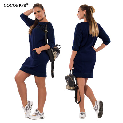 COCOEPPS Patchwork Women Dress Big Size Casual Women Dress 2017 Plus Size Women Clothing Elegant Office Dress Blue Vestidos
COCOEPPS Patchwork Women Dress Big Size Casual Women Dress 2017 Plus Size Women Clothing Elegant Office Dress Blue Vestidos