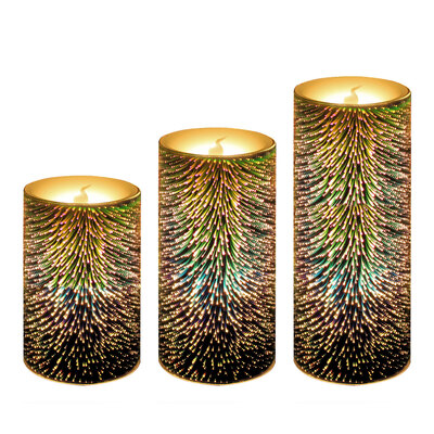 GiveU 3D Flameless Led Candles with Timer Battery Operated Candles Color Changing Pillar Candles Firework Light for Wedding Deco 
GiveU 3D Flameless Led Candles with Timer Battery Operated Candles Color Changing Pillar Candles Firework Light for Wedding Deco