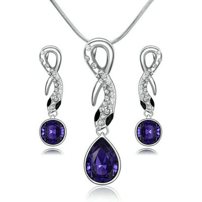 Yoursfs® 18K White Gold Plated Crystal Hanging Drop Necklace and Earring Use Austrian Crystal Bridal Jewelry Set
Yoursfs® 18K White Gold Plated Crystal Hanging Drop Necklace and Earring Use Austrian Crystal Bridal Jewelry Set