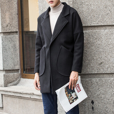 2017 Hong Kong wind autumn and winter long paragraph loose woolen coat sleeves sleeves solid color lapel coat coat
2017 Hong Kong wind autumn and winter long paragraph loose woolen coat sleeves sleeves solid color lapel coat coat
