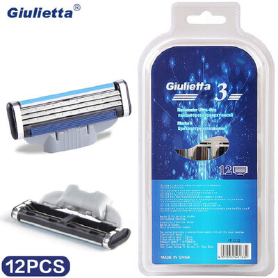 Giulietta Razor Blade 3 Layer 12pcsPack Mens Face Care Shaver High Quality Stainless Steel GF1332
Giulietta Razor Blade 3 Layer 12pcsPack Mens Face Care Shaver High Quality Stainless Steel GF1332