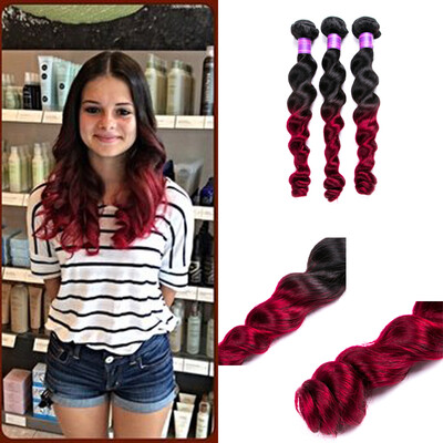 Indian hair ombre loose wave 3 bundles human hair extensions 100g per bundle
Indian hair ombre loose wave 3 bundles human hair extensions 100g per bundle