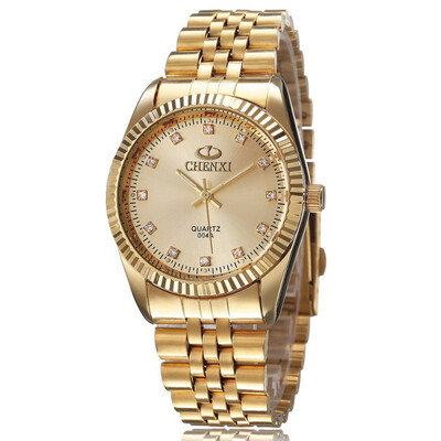 CHENXI Luxury Fashion Watch Men Gold Stainless Steel Quartz Wrist Watch Waterproof Rhinestones Clock
CHENXI Luxury Fashion Watch Men Gold Stainless Steel Quartz Wrist Watch Waterproof Rhinestones Clock