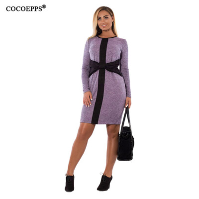 COCOEPPS Large Size women Patchwork New Dresses 2017 Autumn Plus Size women Clothing Long Sleeve Winter Dress Elegant vestidos
COCOEPPS Large Size women Patchwork New Dresses 2017 Autumn Plus Size women Clothing Long Sleeve Winter Dress Elegant vestidos