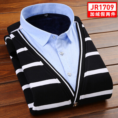 Business Gentleman Men Long Sleeve Shirt Winter Stitching Color Silm Fit Fake Two Pieces High Quality Keep Warm
Business Gentleman Men Long Sleeve Shirt Winter Stitching Color Silm Fit Fake Two Pieces High Quality Keep Warm