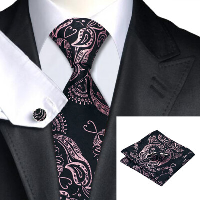 N-0291 Vogue Men Silk Tie Set Black Floral Necktie Handkerchief Cufflinks Set Ties For Men Formal Wedding Business wholesale
N-0291 Vogue Men Silk Tie Set Black Floral Necktie Handkerchief Cufflinks Set Ties For Men Formal Wedding Business wholesale
