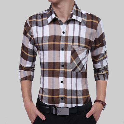 Brand 2017 Fashion Male Shirt Long-Sleeves Tops Casual Lattice Business Mens Dress Shirts Slim Men Shirt 3XL
Brand 2017 Fashion Male Shirt Long-Sleeves Tops Casual Lattice Business Mens Dress Shirts Slim Men Shirt 3XL