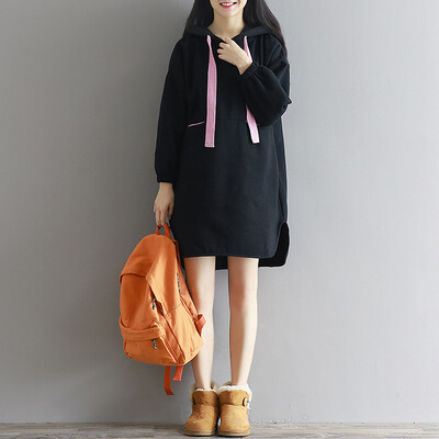 City plus CITYPLUS 2017 autumn and winter new women's art wild hit the color hooded sweater in the long paragraph loose casual plus cashmere dress CWQZ179369 black
City plus CITYPLUS 2017 autumn and winter new women's art wild hit the color hooded sweater in the long paragraph loose casual plus cashmere dress CWQZ179369 black