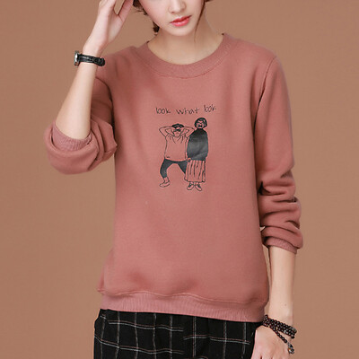 City plus CITYPLUS 2017 autumn and winter new women's art fashion printing long-sleeved warm bottoming shirt loose plus cashmere thick sweater CWWY179256 pink camel
City plus CITYPLUS 2017 autumn and winter new women's art fashion printing long-sleeved warm bottoming shirt loose plus cashmere thick sweater CWWY179256 pink camel