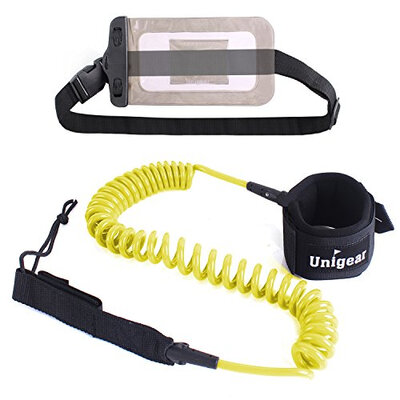 Premium 10' SUP Leash Coiled Paddle Board Leash (11 Colors) with Waterproof Wallet for Standup Paddle and Surfboard Surfing
Premium 10' SUP Leash Coiled Paddle Board Leash (11 Colors) with Waterproof Wallet for Standup Paddle and Surfboard Surfing