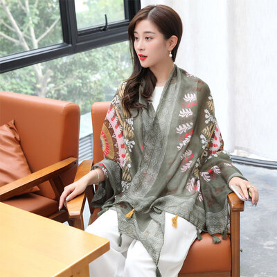 Yimihuasha scarf women spring and summer sunscreen air conditioning shawl autumn and winter warm scarf scarf dual-use bird blue
Yimihuasha scarf women spring and summer sunscreen air conditioning shawl autumn and winter warm scarf scarf dual-use bird blue