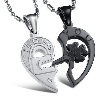 1Pair Love New Fashion Jewelry Titanium Stainless Pendant Necklace With Chain Split Joint Heart Pendant Couples Lovers Clavicle Wi
1Pair Love New Fashion Jewelry Titanium Stainless Pendant Necklace With Chain Split Joint Heart Pendant Couples Lovers Clavicle Wi