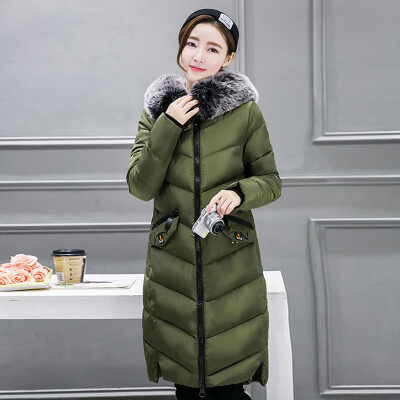 2017 new cotton women in the long section of self-cultivation hooded fur collar thick down jacket cotton jacket
2017 new cotton women in the long section of self-cultivation hooded fur collar thick down jacket cotton jacket