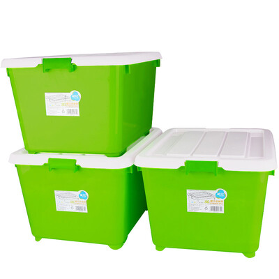 Camellia 80L large capacity storage box with wheel storage box Bai Na storage box 2839 3 Pack green
Camellia 80L large capacity storage box with wheel storage box Bai Na storage box 2839 3 Pack green