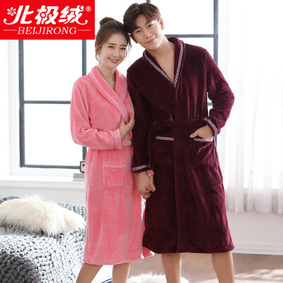 Arctic velvet BJRSP pajamas home service thicker flannel long sleeves bathrobes couples pajamas men and women autumn and winter classic can wear gowns B541101812 male deep red
Arctic velvet BJRSP pajamas home service thicker flannel long sleeves bathrobes couples pajamas men and women autumn and winter classic can wear gowns B541101812 male deep red