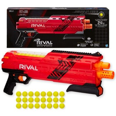 Hasbro NERF Heat Softball RIVAL Competitor Atlas 1200 Launcher Red & Black Outdoor Toys B3856 
Hasbro NERF Heat Softball RIVAL Competitor Atlas 1200 Launcher Red & Black Outdoor Toys B3856