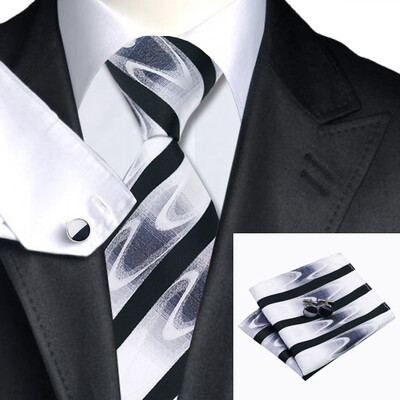 N-1081 Vogue Men Silk Tie Set Black Novelty Necktie Handkerchief Cufflinks Set Ties For Men Formal Wedding Business wholesale
N-1081 Vogue Men Silk Tie Set Black Novelty Necktie Handkerchief Cufflinks Set Ties For Men Formal Wedding Business wholesale