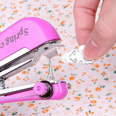 Portable mini hand sewing machine Simple household multifunctional pocket hand and hand miniature tailoring machine
Portable mini hand sewing machine Simple household multifunctional pocket hand and hand miniature tailoring machine