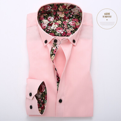 Business Casual Men Long Sleeve Shirt Cotton Spring Autumn Silm Fit Stitching Color Floral Fashion
Business Casual Men Long Sleeve Shirt Cotton Spring Autumn Silm Fit Stitching Color Floral Fashion