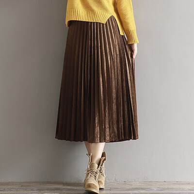 City plus CIYPLUS 2017 autumn and winter new women retro wild velvet pleated skirt loose waist skirt CWQZ179153 gray all
City plus CIYPLUS 2017 autumn and winter new women retro wild velvet pleated skirt loose waist skirt CWQZ179153 gray all